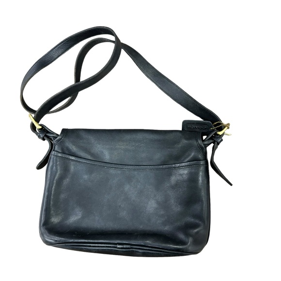 VINTAGE COACH FLETCHER black Bag 4150 Crossbody Black - Picture 4 of 12